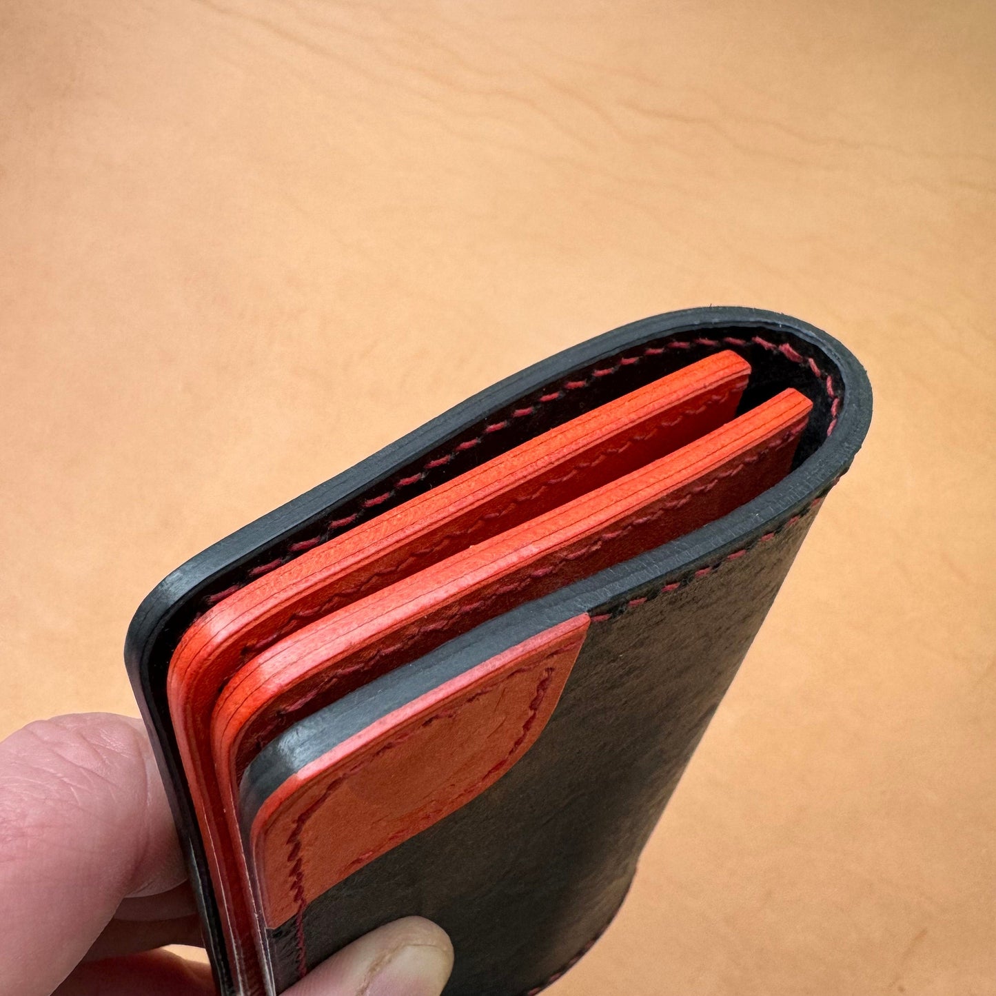 Vertical Leather Wallet, Cash Holder Leather Wallet, Bi-Fold Middle Wallet, Men Gift Wallet, Women Gift Wallet