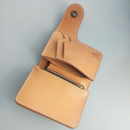 Leather Biker Wallet With Coin purse, Concho Wallet, Trucker Wallet, Chain Wallet, Men's Wallet, Leather Wallet, Rider wallet