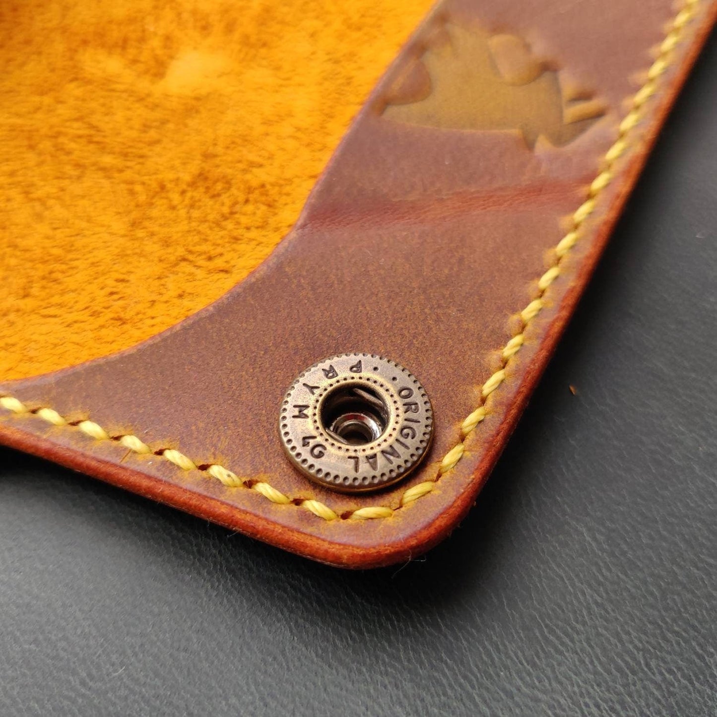 Short Trucker Wallet With A Ring For Chain or Lanyard, Stylish Wallet For Rider, Biker or Trucker