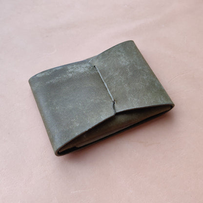 Stitchless Leather Cards Wallet, Origami Minimalist Wallet, EDC Card Holder Case