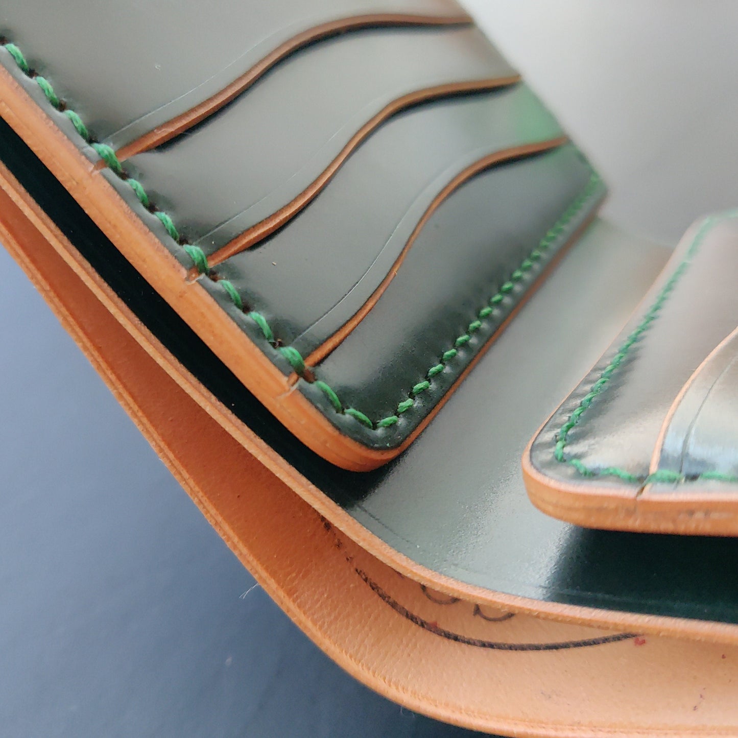 Rocado Shell Cordovan Wallet, Leather Bifold Wallet, Luxury Wallet