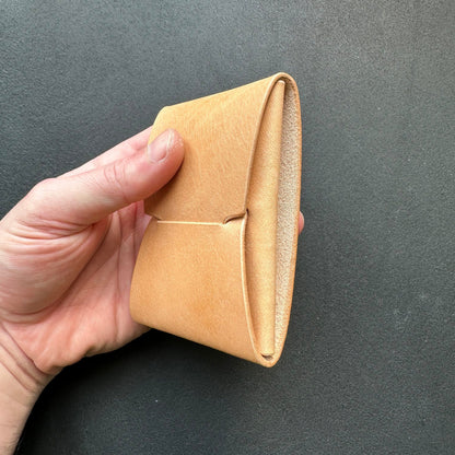 Stitchless Leather Cards Wallet, Origami Minimalist Wallet, EDC Card Holder Case