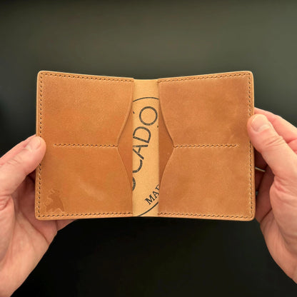 Rocado Shell Cordovan leather bifold wallet