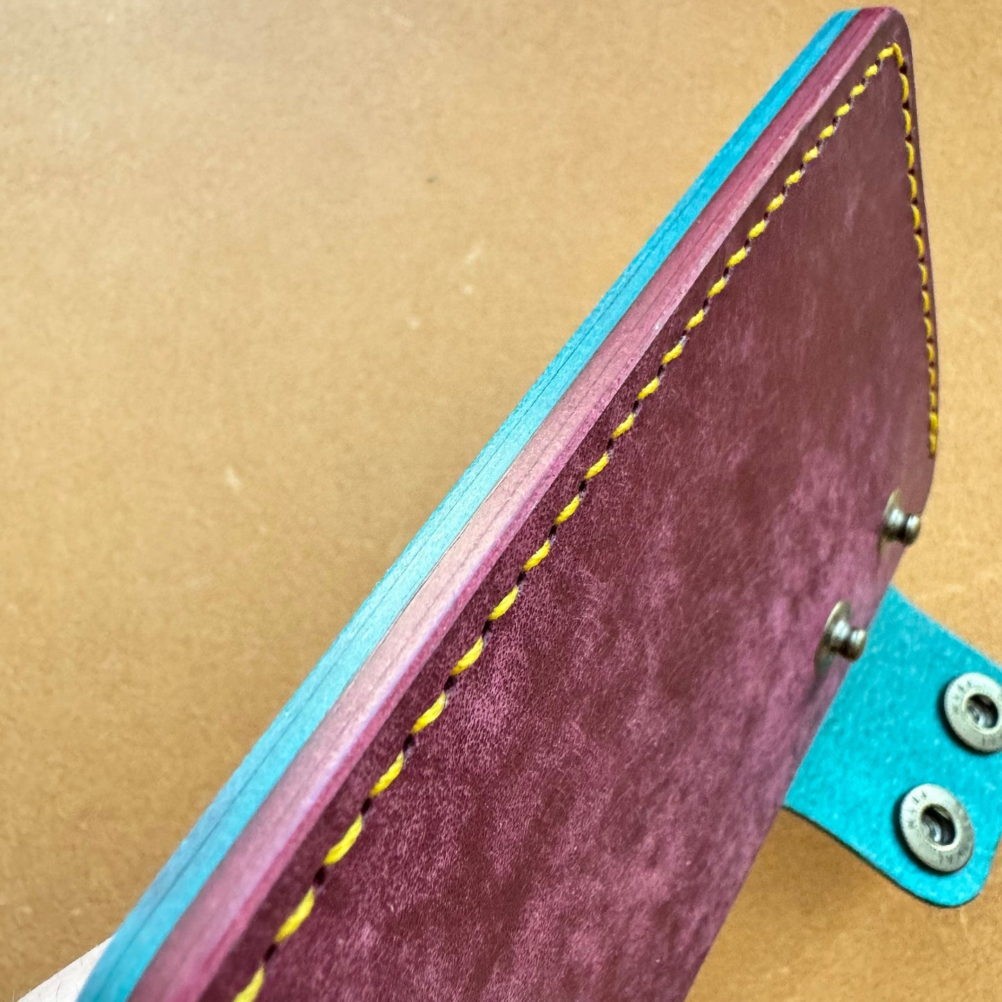 Leather Card Holder, Vegetable Tanned Pocket Mini Wallet, Minimalist Card Holder Case