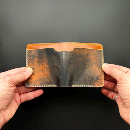 Rocado Shell Cordovan leather bifold wallet