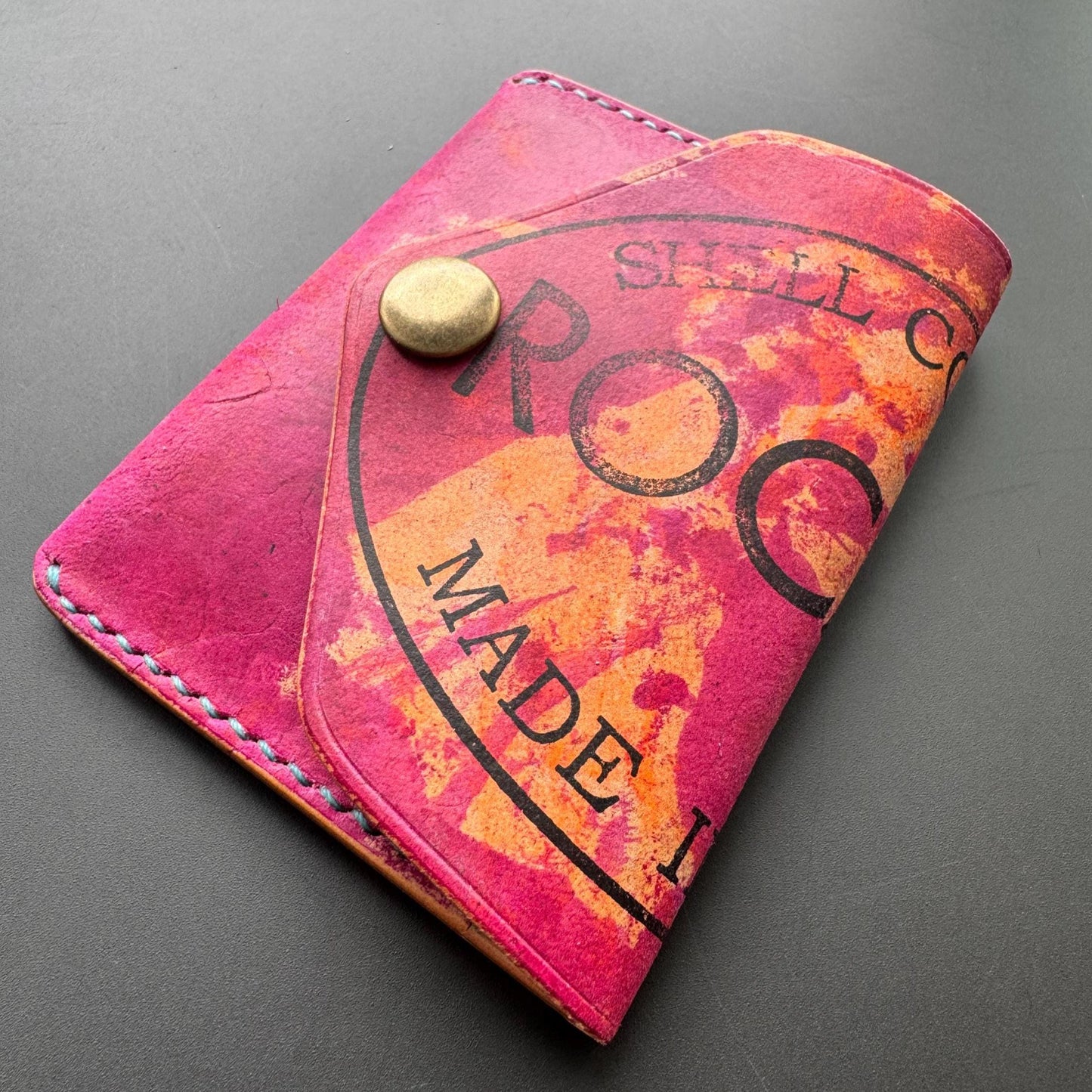 Rocado Shell Cordovan Card Wallet – Handmade Minimalist Leather Pouch