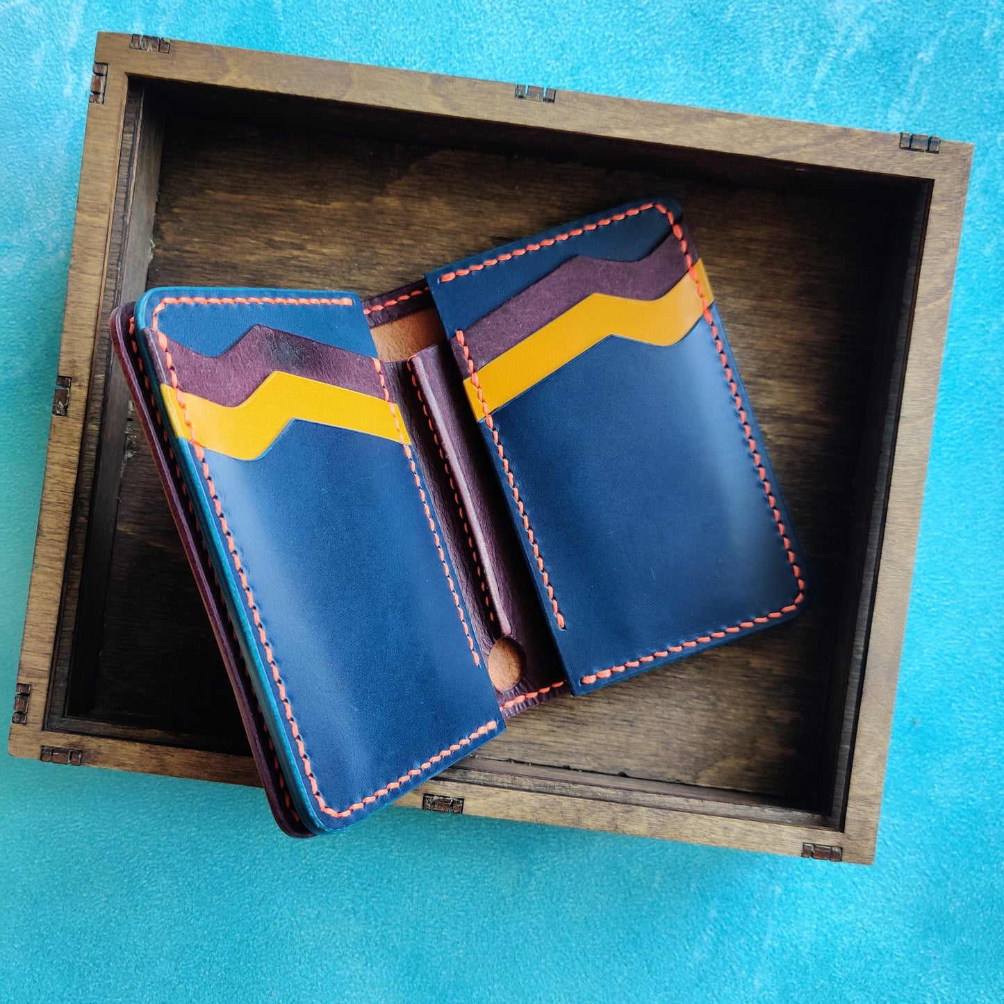 Vertical Leather Wallet, Cash Holder Leather Wallet, Bi-Fold Middle Wallet, Men Gift Wallet, Women Gift Wallet