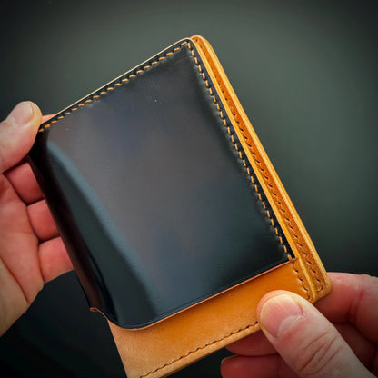 Rocado Shell Cordovan leather bifold wallet