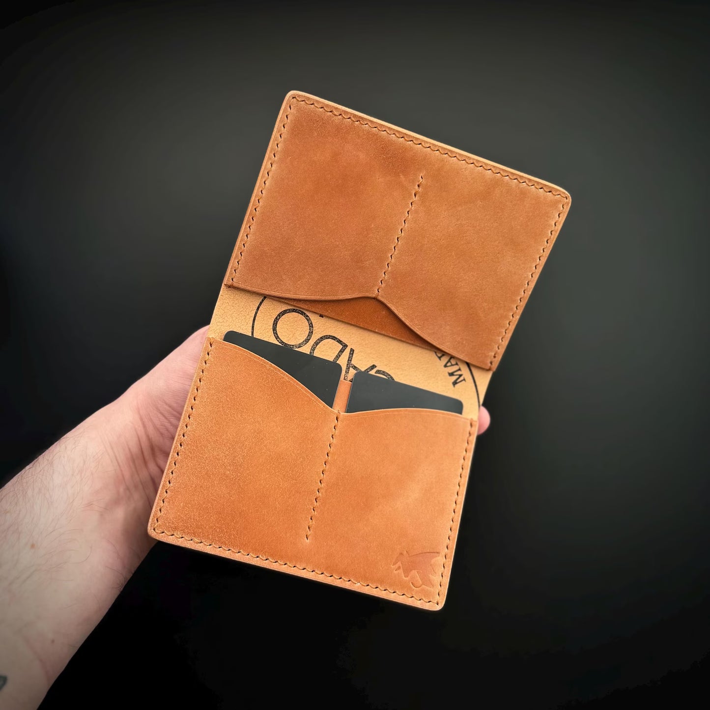 Rocado Shell Cordovan leather bifold wallet