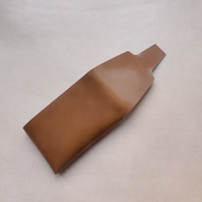 Rocado Shell Cordovan Stitchless Leather Mini Cards Wallet, Origami Minimalist Wallet, EDC Card Holder Case