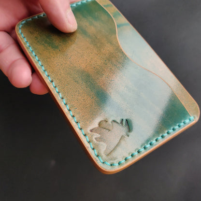 Shell Cordovan Wallet, Horizontal Leather Card Wallet, Minimalist Slim Luxury Wallet