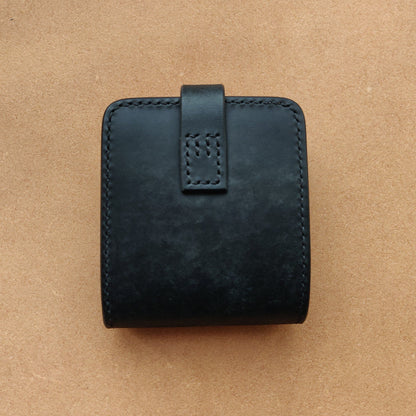 Leather Bifold Wallet, Japanese-Style Vegetable Tanned Wallet With Coin Purse