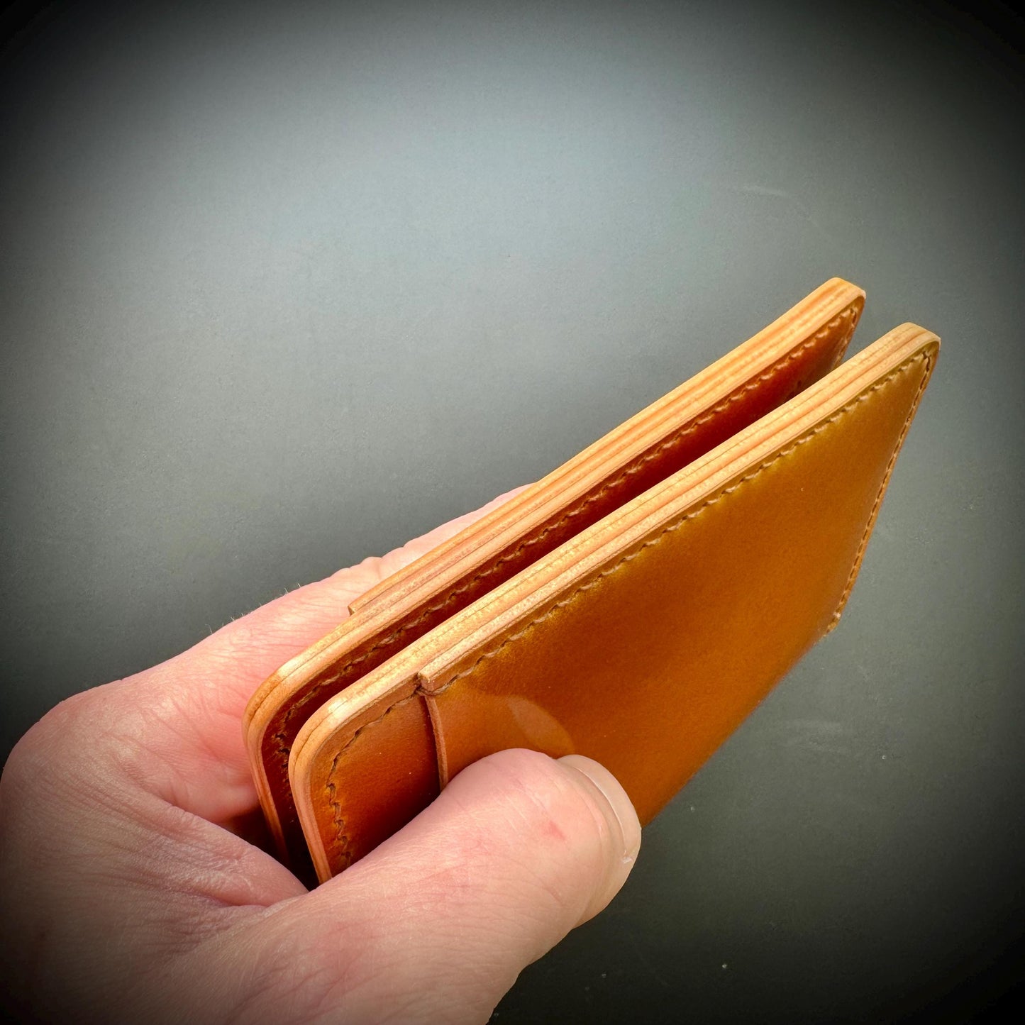 Rocado Shell Cordovan leather bifold wallet