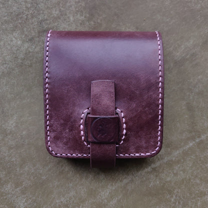 Leather Bifold Wallet, Japanese-Style Vegetable Tanned Wallet With Coin Purse