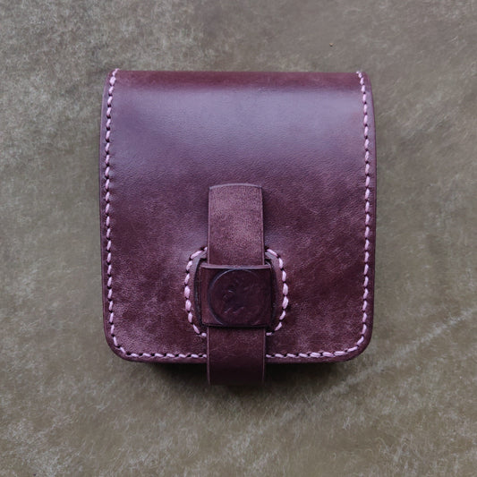 Leather Bifold Wallet, Japanese-Style Vegetable Tanned Wallet With Coin Purse