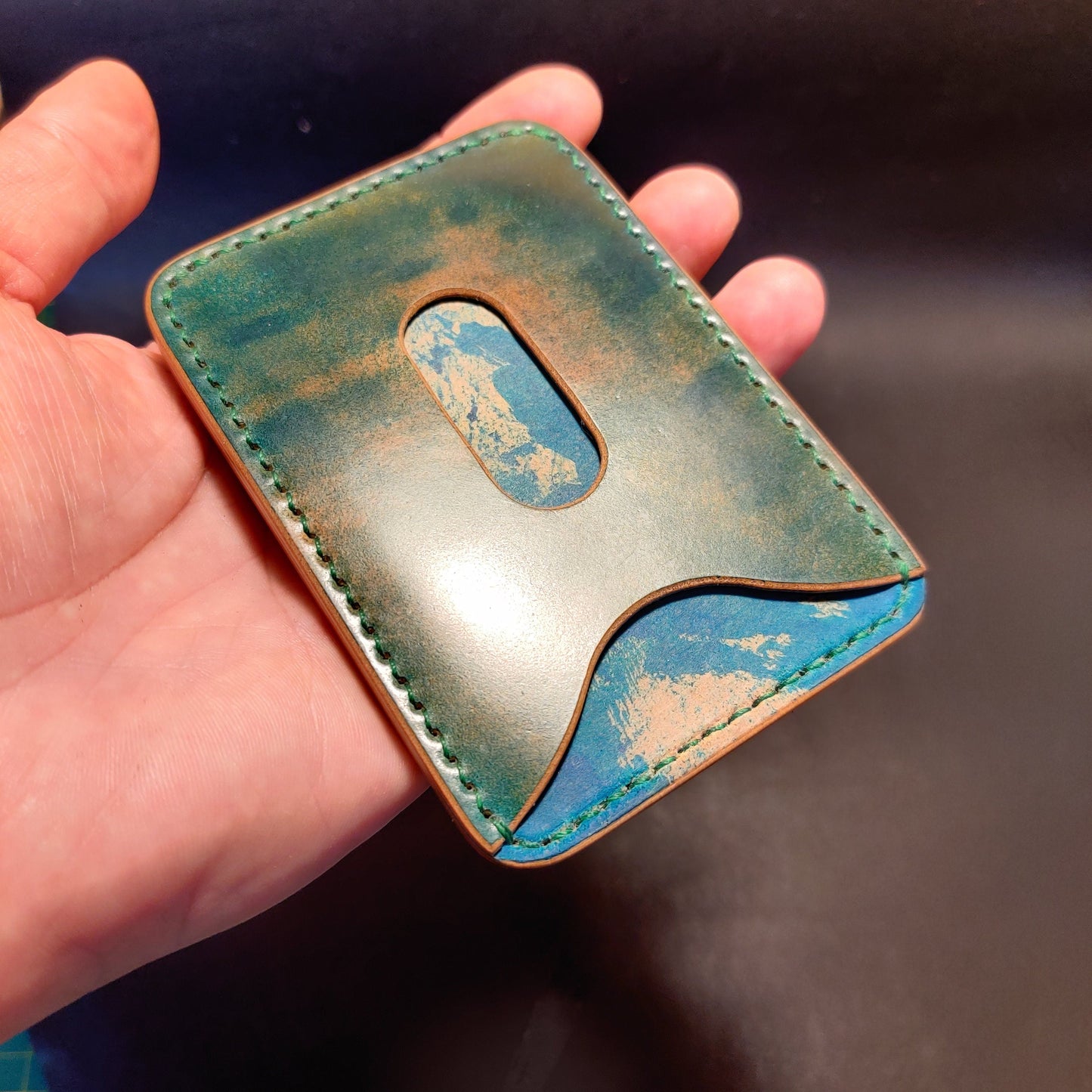 Rocado Shell Cordovan Wallet, Leather Card Wallet, Japanese Style Minimalist Slim Luxury Wallet