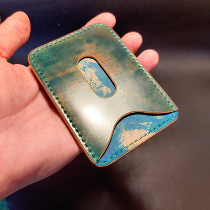 Rocado Shell Cordovan Wallet, Leather Card Wallet, Japanese Style Minimalist Slim Luxury Wallet