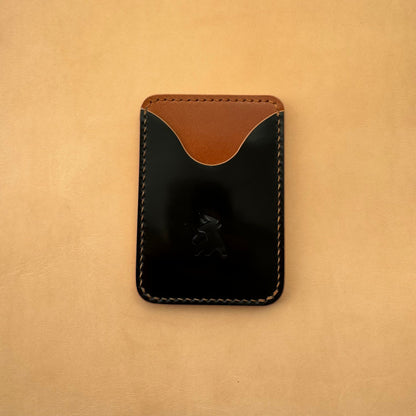 Rocado Shell Cordovan Wallet, Leather Card Wallet, Minimalist Slim Luxury Wallet