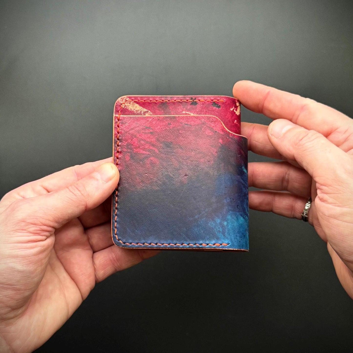 Rocado Shell Cordovan leather bifold wallet