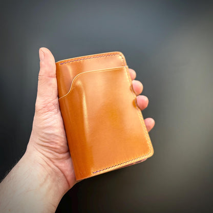 Rocado Shell Cordovan leather bifold wallet