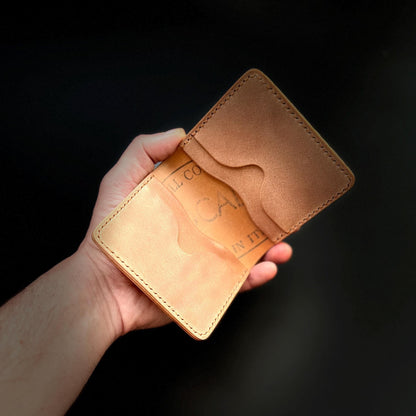 Rocado Shell Cordovan Bifold Wallet – Unglazed Leather, Patina-Ready, Handmade EDC