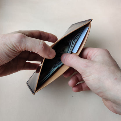 Rocado Shell Cordovan Handmade Minimalist long wallet