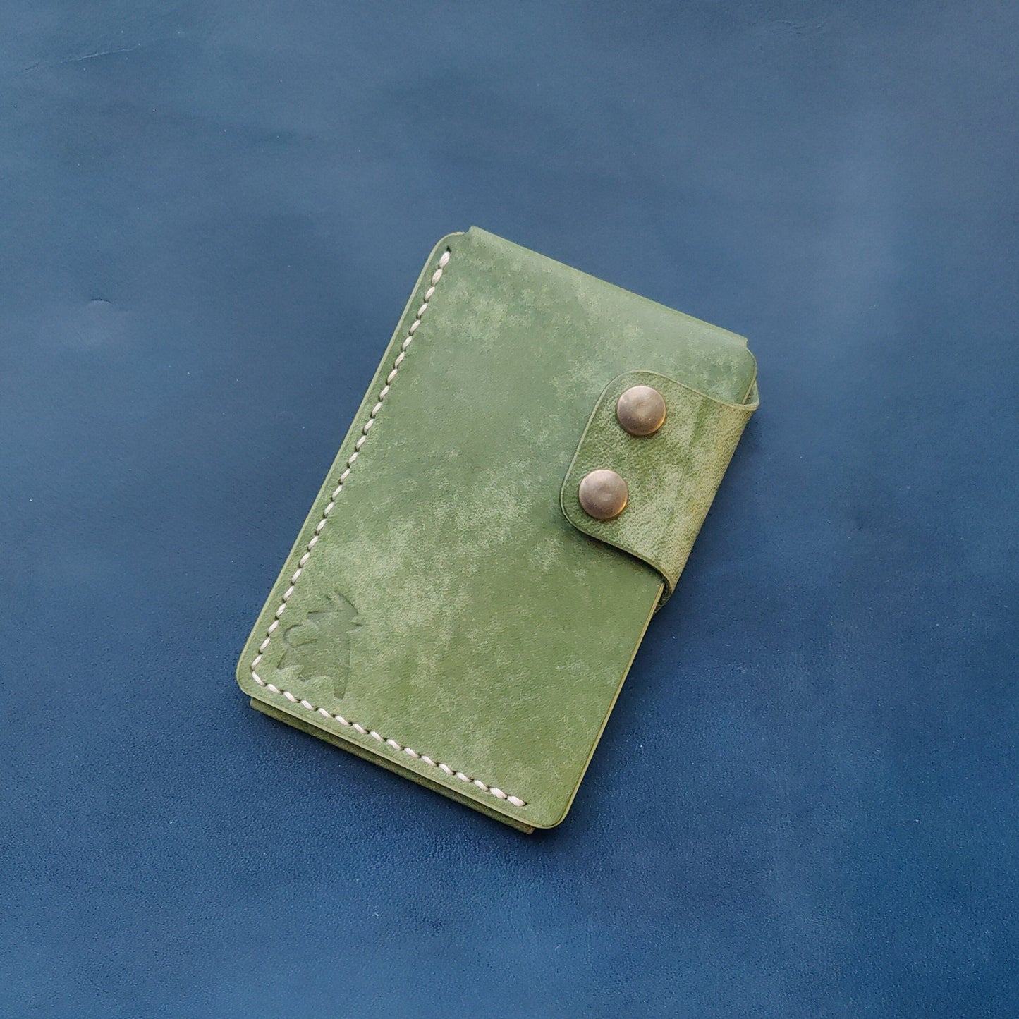 Leather Card Holder, Vegetable Tanned Pocket Mini Wallet, Minimalist Card Holder Case