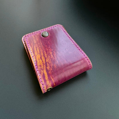 Rocado Shell Cordovan Leather vertical minimalist bifold EDC wallet