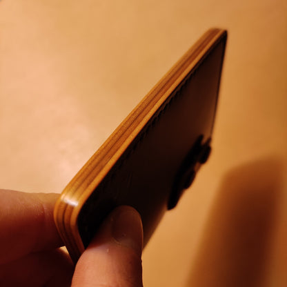 Rocado Shell Cordovan Leather Card Holder, Pocket Mini Wallet, Minimalist Card Holder Case