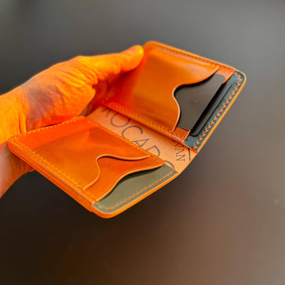 Rocado Shell Cordovan leather bifold wallet