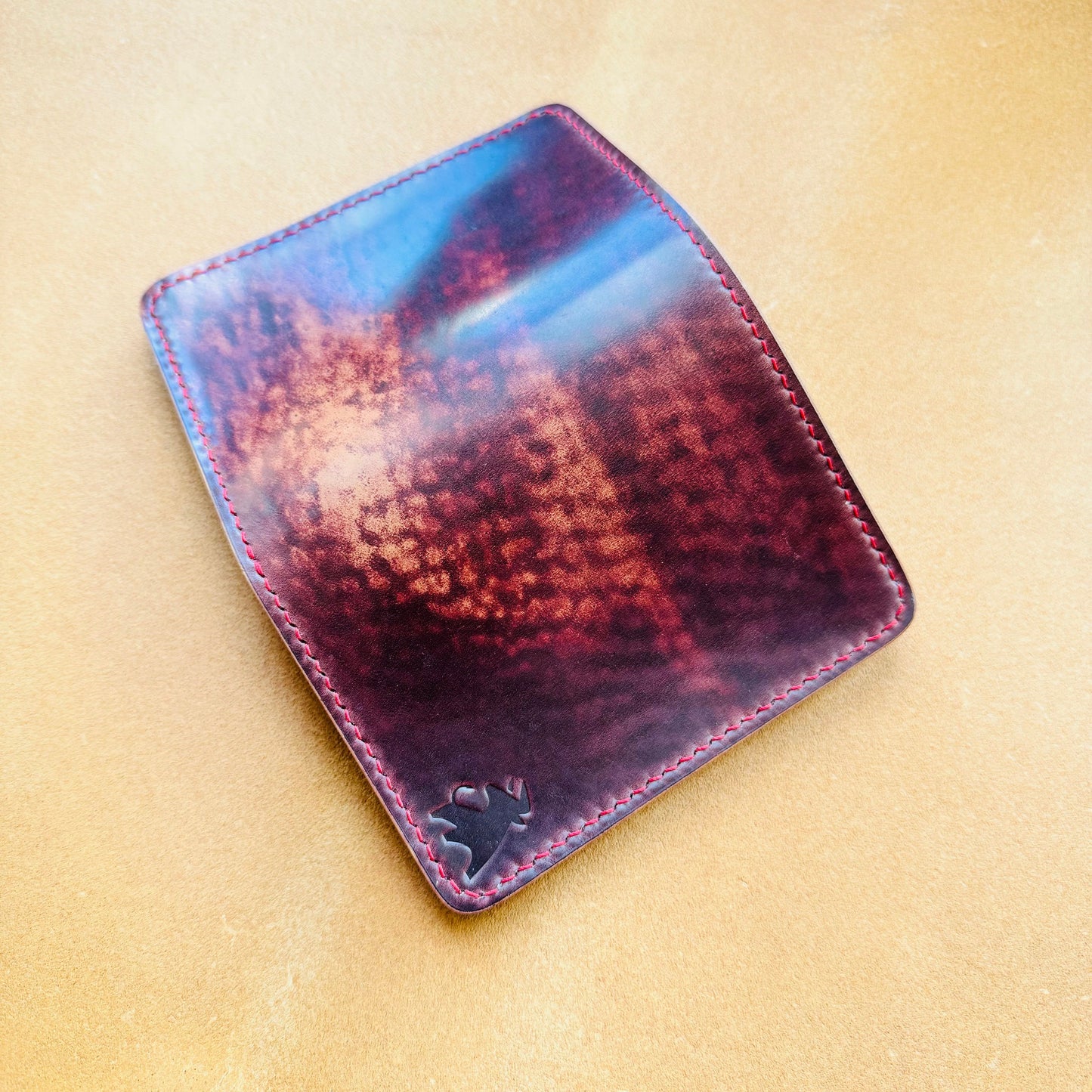 Rocado Shell Cordovan Vertical Leather Wallet, Cash Holder Leather Wallet, Bi-Fold Middle Wallet, Men Gift Wallet, Women Gift Wallet