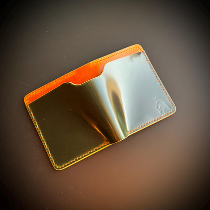 Rocado Shell Cordovan leather bifold wallet