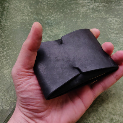 Stitchless Leather Cards Wallet, Origami Minimalist Wallet, EDC Card Holder Case