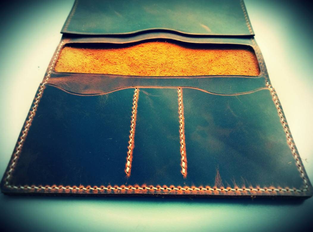 Leather Passport Holder,  Case For Documents And Credit Cards, Passport Case, Travel Wallet