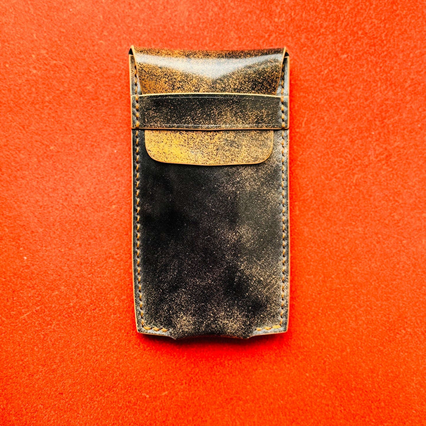 Rocado Shell Cordovan Leather Watch Pouch, Leather Case For Watch