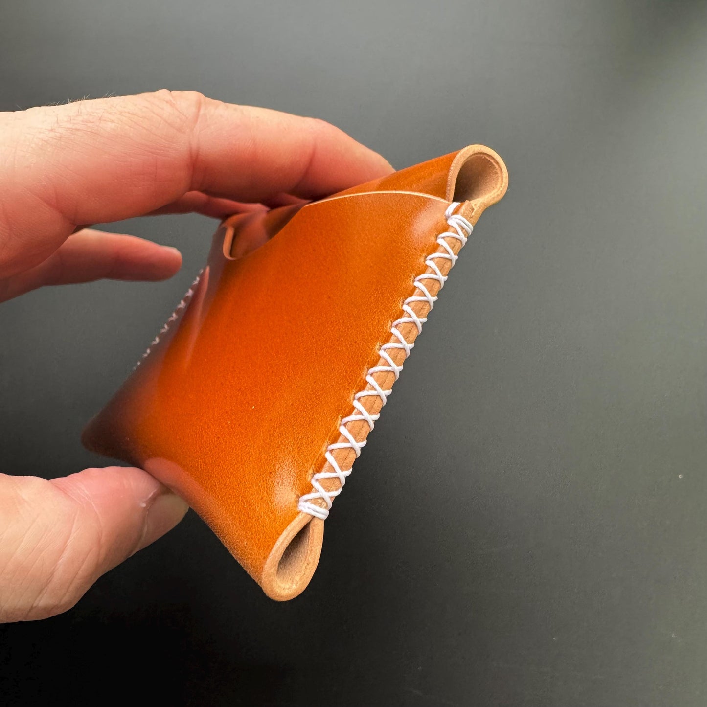 Rocado Shell Cordovan Minimalist Card Holder Wallet