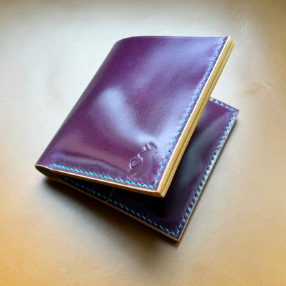 Rocado Shell Cordovan Wallet, Leather Bifold Wallet, Luxury Wallet