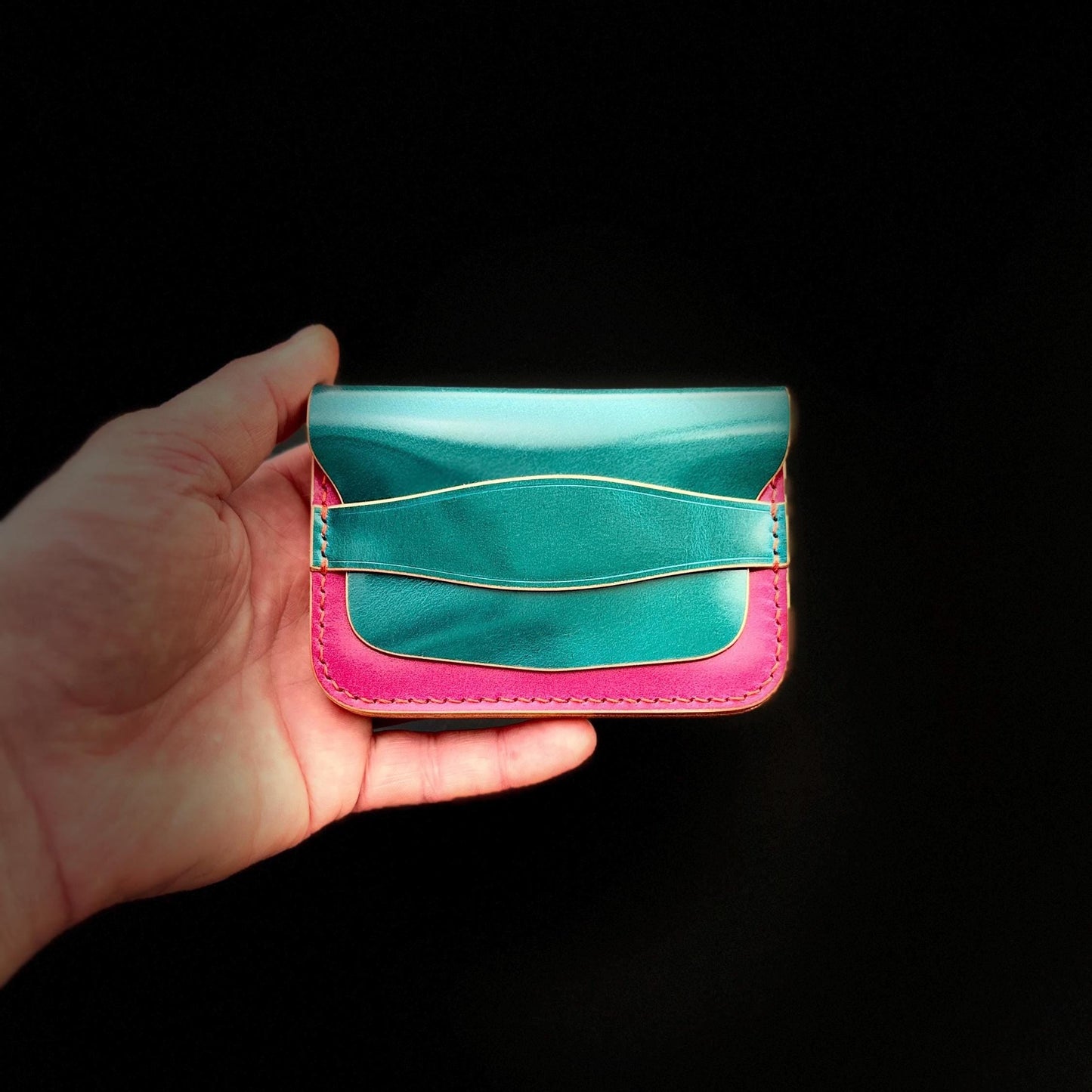 Rocado Shell Cordovan Wallet – Handmade Flap Design, Slim & Minimal, Outer Quick Access Pocket