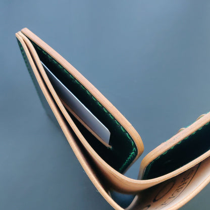 Rocado Shell Cordovan Wallet, Leather Bifold Wallet, Luxury Wallet