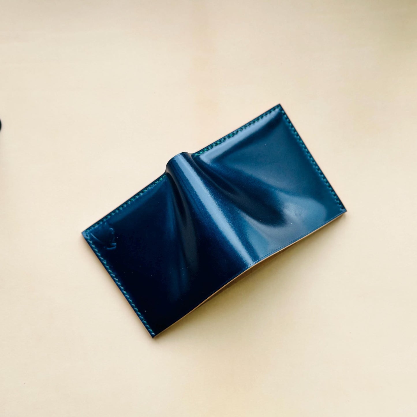 Rocado Shell Cordovan Wallet, Leather Bifold Wallet, Luxury Wallet