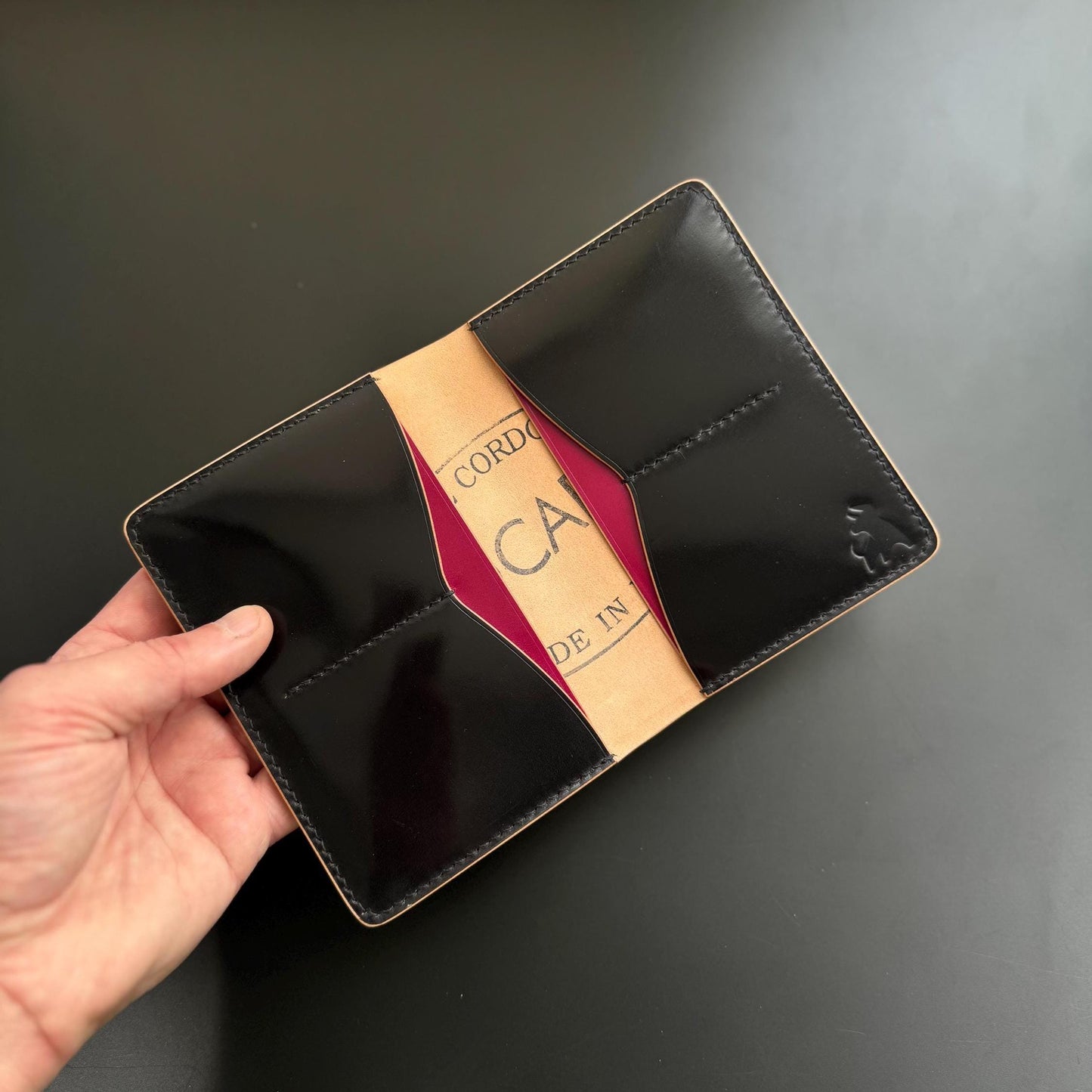 Rocado Shell Cordovan leather bifold wallet