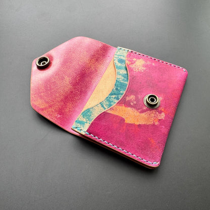 Rocado Shell Cordovan Card Wallet – Handmade Minimalist Leather Pouch