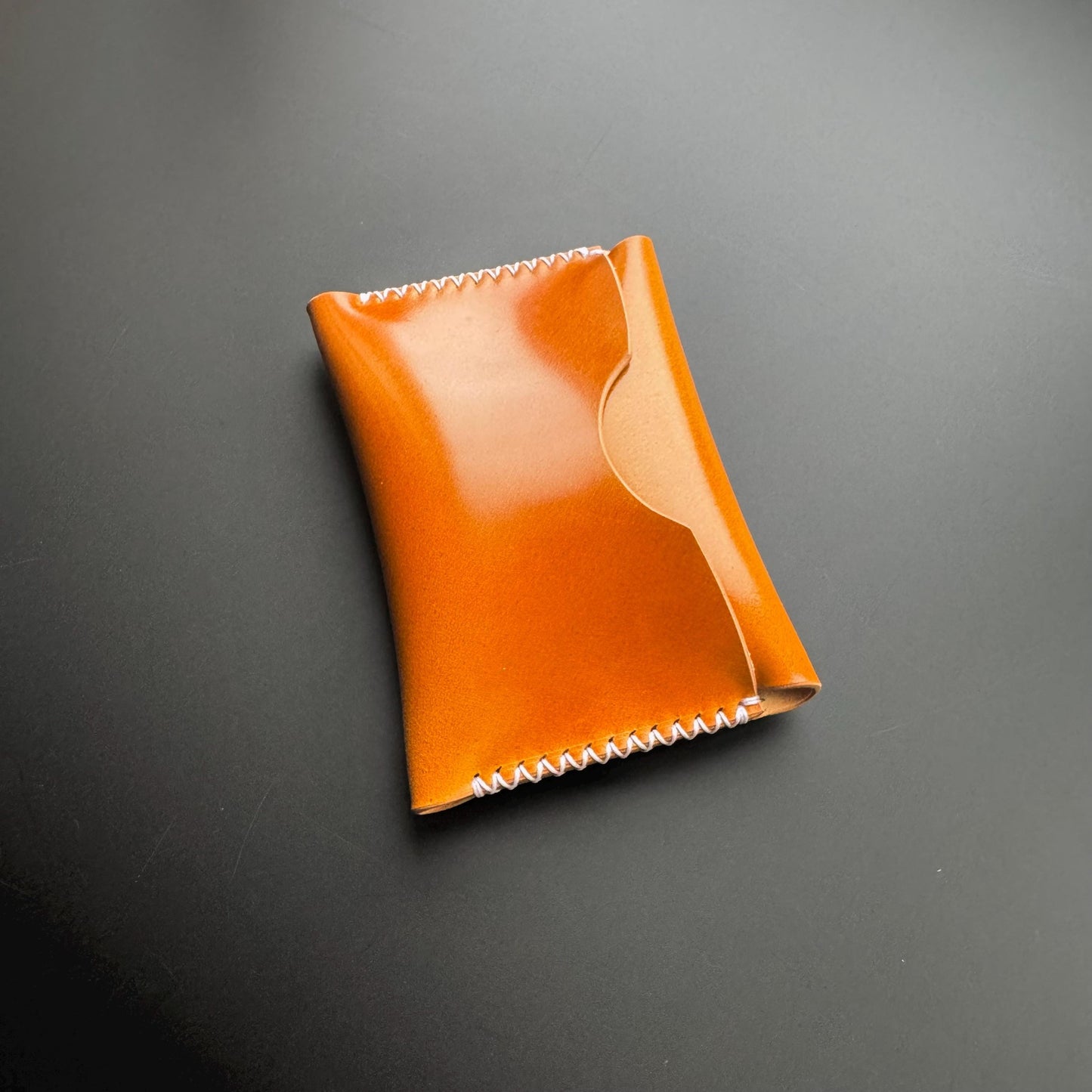 Rocado Shell Cordovan Minimalist Card Holder Wallet