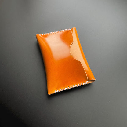 Rocado Shell Cordovan Minimalist Card Holder Wallet