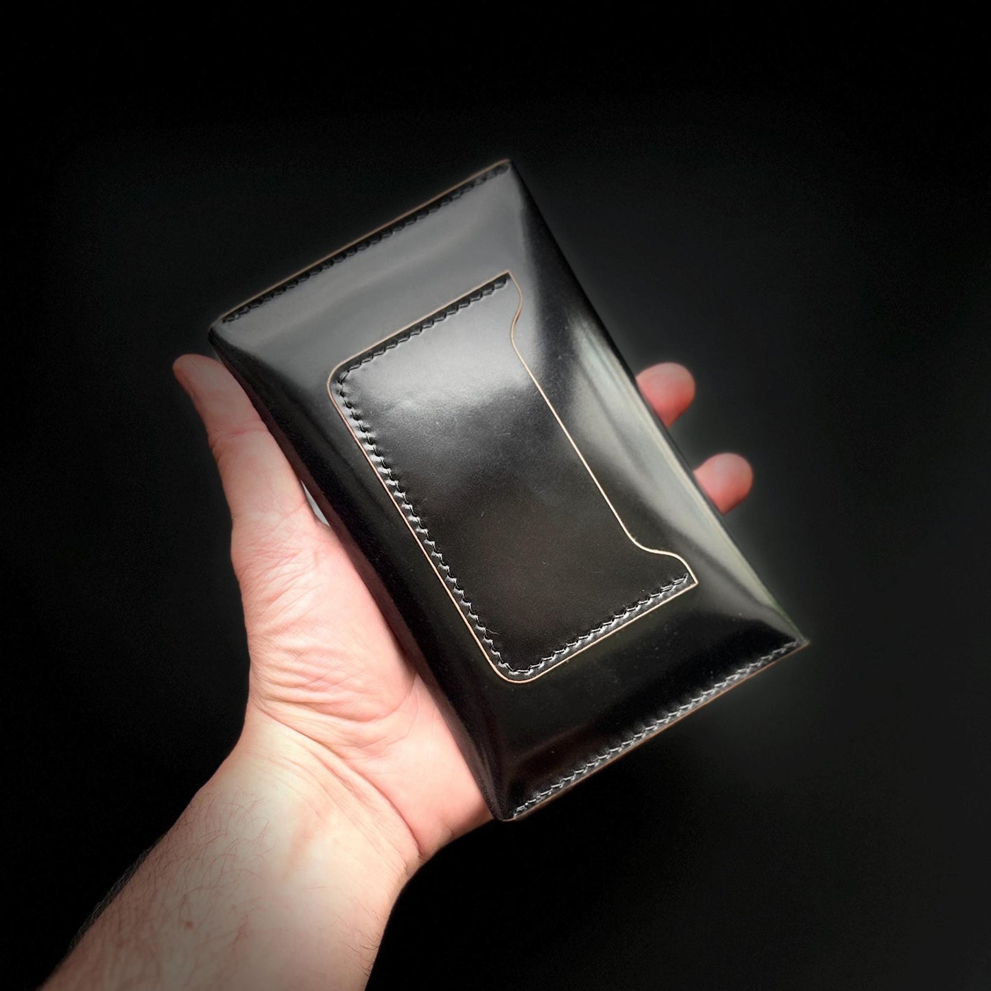 Shell Cordovan Leather Travel Wallet – Passport Holder, Trucker Wallet, Field Notes Cover