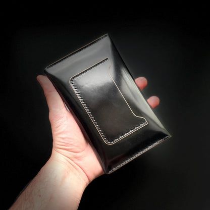 Shell Cordovan Leather Travel Wallet – Passport Holder, Trucker Wallet, Field Notes Cover