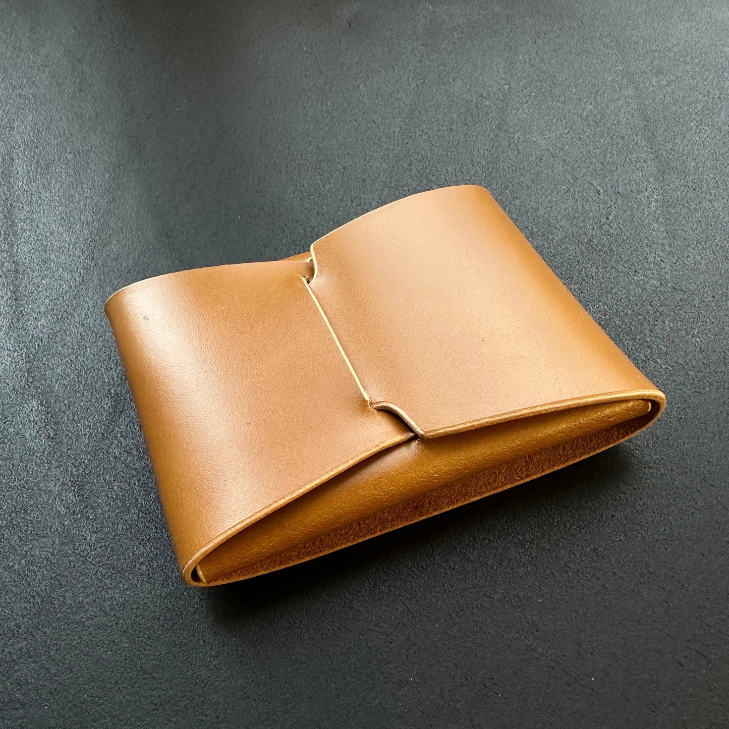 Stitchless Leather Cards Wallet, Origami Minimalist Wallet, EDC Card Holder Case
