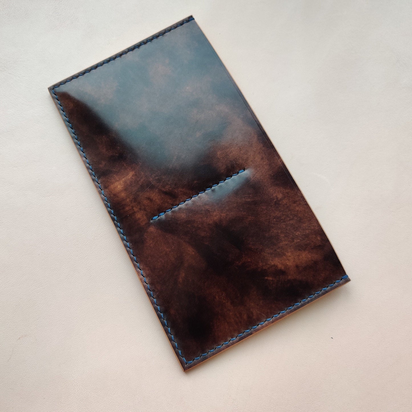 Rocado Shell Cordovan Handmade Minimalist long wallet