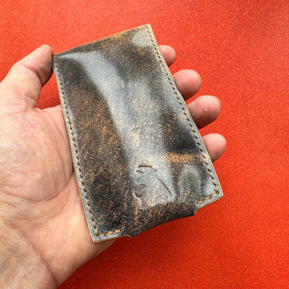 Rocado Shell Cordovan Leather Watch Pouch, Leather Case For Watch