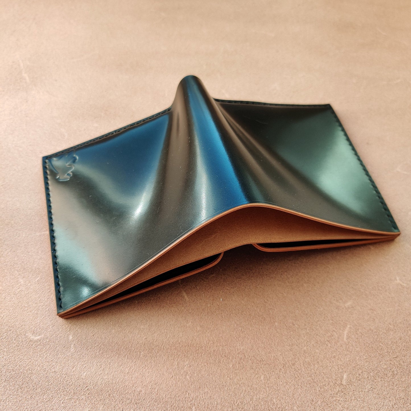 Rocado Shell Cordovan Wallet, Leather Bifold Wallet, Luxury Wallet